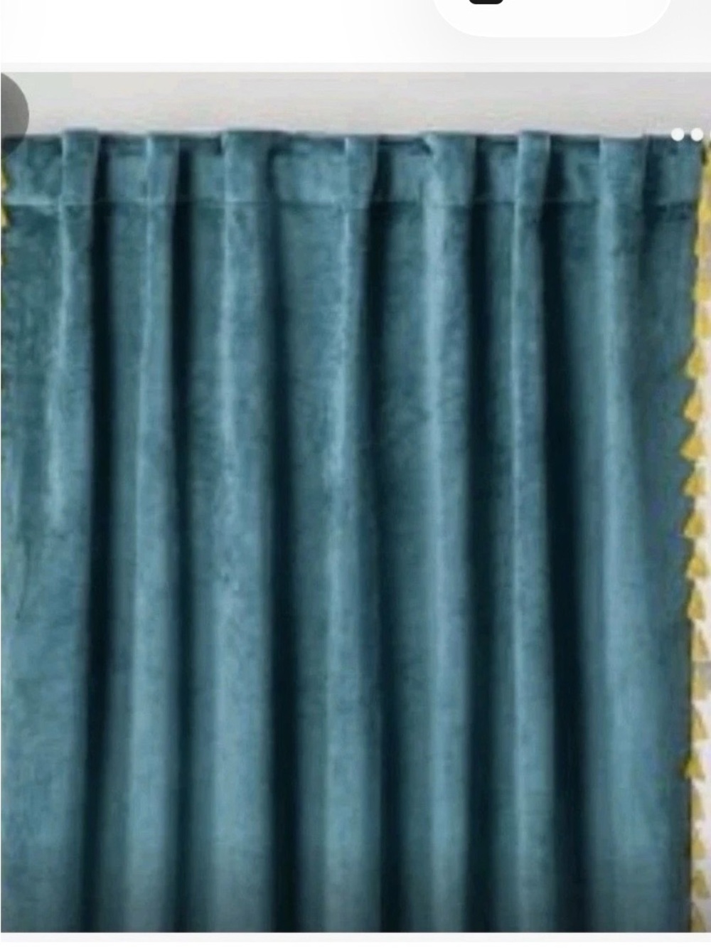 Opal House teal velvet curtain panels 4 52x84